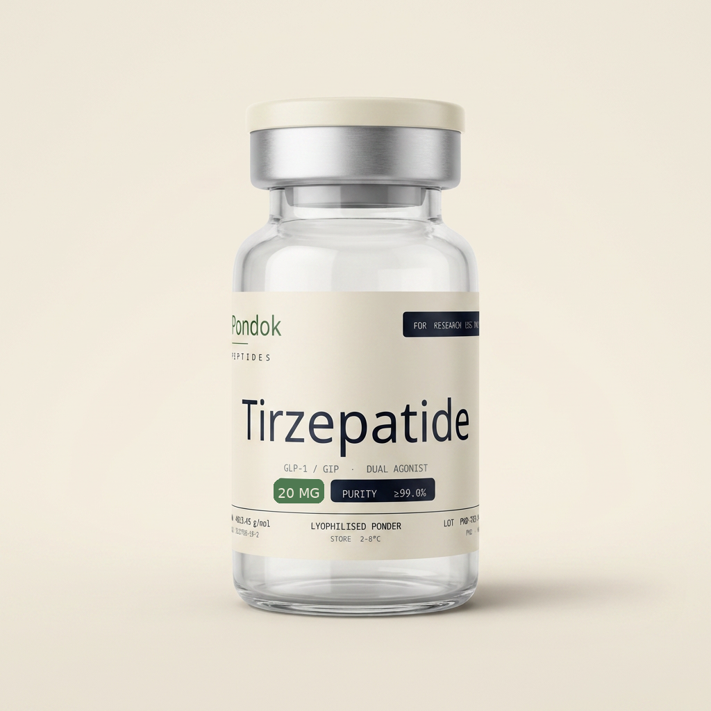 Tirzepatide 20mg vial - Pondok Peptides